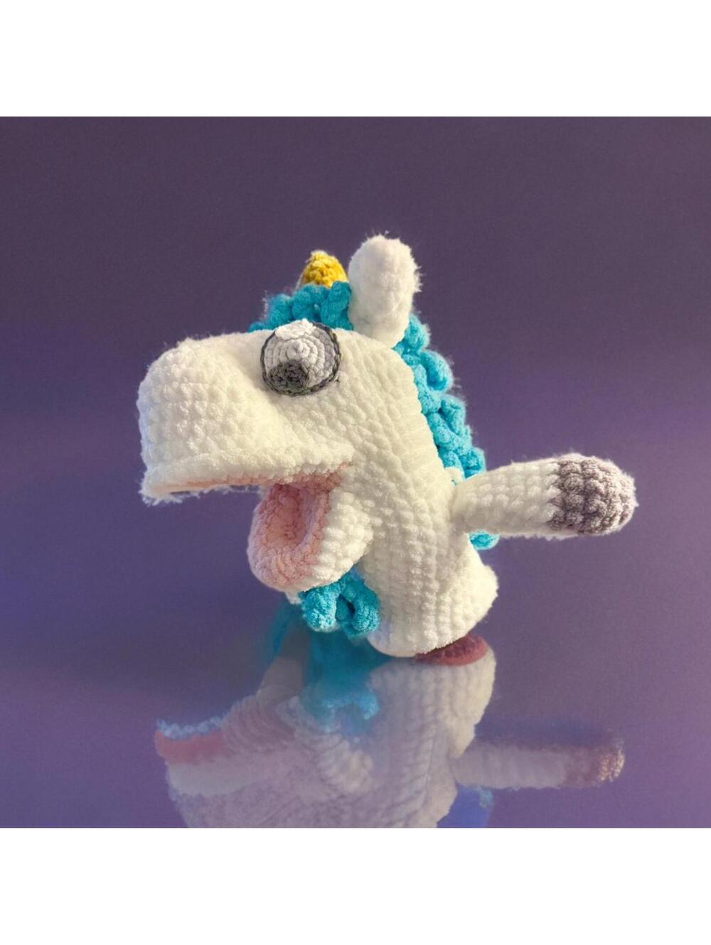 Handmade Unicorse From Bluey, Puppet Unicorn Crochet 10” - Picture 2 of 6